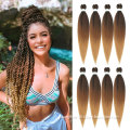 Wholesale Braids Easy Hair Prestretched Synthetic Hair Crochet Easy Braid Pre Stretched Braiding Hair Extension